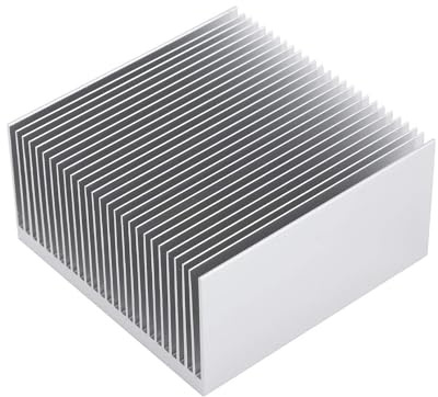 Awxlumv Large Aluminum Heat Sink 2.71x2.71x1.41/ 69x69x36mm Heatsink High Power Cooling Plate 27 Fin Radiator GPU Cooler IC Module PC Computer Led PCB Charger Electronics Amplifier