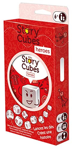 Zygomatic Story Cubes: Helden, Würfelspiel zum Geschichtenerzählen, Kreativität, ab 6 Jahren, ab 1 Spieler, 10 Minuten pro Spiel, mehrsprachig (evtl. Nicht in Deutscher Sprache)