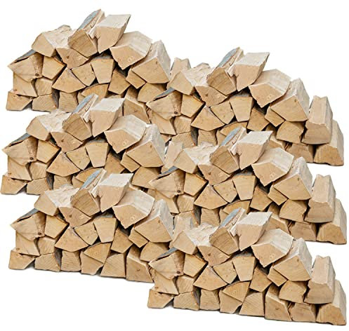 Flameup Brennholz Buche, Kaminholz mit Rinde, Buchenholz, Feuerholz für Ofen, Kamin, Kaminofen, Feuerschale, Grill, Holzscheite 25 cm, getrocknet, Menge:180 kg