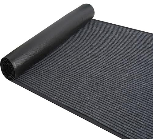 Nisorpa Hallway Runner 300x90cm, Grey Carpet Runners for Hallways Non Slip Long, Rubber Backed Runners 10x3ft, Kitchen Runner Rug Washable, Stair Carpet Runners Entrance Mat for Living Room