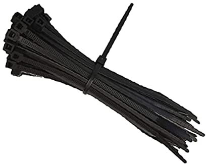 Fascette elettricista nylon 2,5x200mm Nero 100pz