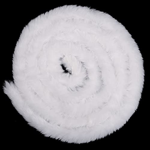 AOVNA 3M Christmas Faux Fur Ribbon Trim Christmas Tree Garlands Costume Material Trimming Furry Craft Ribbon