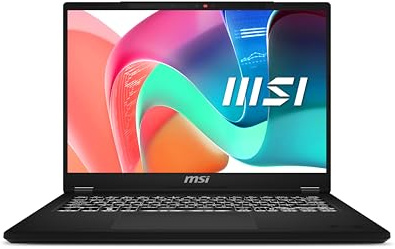 MSI Modern 14H(D2RMG-297UK) Laptop-(14” 16:10 FHD+,Intel® Core7 240H, Intel Graphics, 16GB (3200MHz), 512 SSD,Wi-Fi 6E, Windows 11home plus)-Classic Black