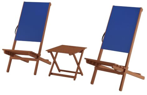Erst-Holz Wikingerstuhl-Set Lagerfeuerstuhl Partystuhl Set