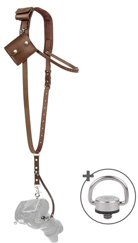C Coiro Schultergurt Zubehör für Eine Einzige Kamera - Professionelle Hals Leder Harness 1 Kamera