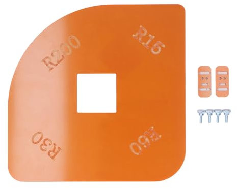 Gabarit de Routeur de Gabarit de Rayon R15 R30 R60 R200 Localisateur de Coin Arrondi Guide de Rayon de Coin pour la Coupe de Placard D'armoire Travail du Bois