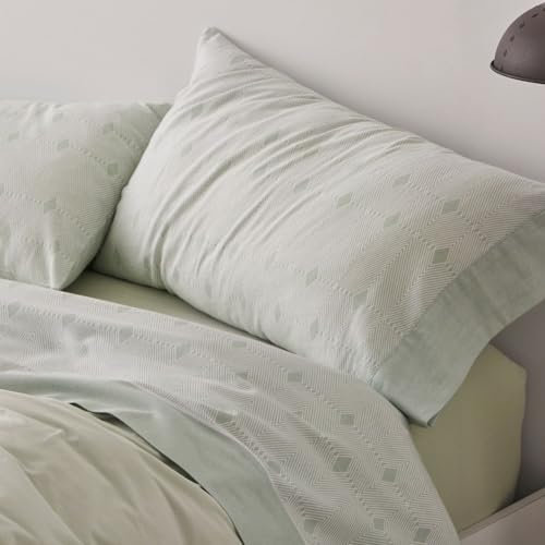 Burrito Blanco | Sábanas de Franela de algodón | Cama de 135cm. (+Medidas Disponibles) | Diseño 571 | Color Menta (135x190/200cm.)