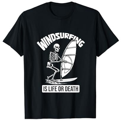 Windsurfen Skelett Windsurf Surfbrett - Windsurfer T-Shirt