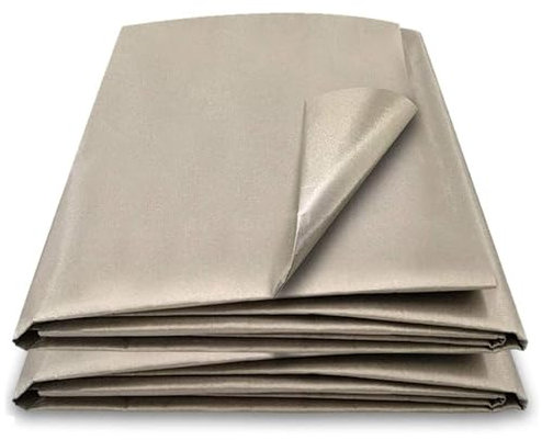 RF-Abschirmgewebe RFID-Strahlungsabschirmung RF-Signalblockierendes Material EMF 5G Blocker, Elektromagnetischer Strahlenschutz Mikrowellen-Kartenbeutel-Elektronische Produkte,silver-1m