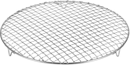 M METERXITY Cooling Rack, 12 Round Stainless Steel Baking Rack with 20mm Legs for BBQ/Cooking/Roasting/Grilling/Steaming/Drying, Wire Cooling Rack for Baking [Silver]