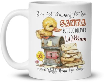 White Mug with Handle Cute Duck and Mailbox Design Coffee Mug Funny Drinking Cup Personalized Ceramic Mug for Beer Restaurant 330Ml