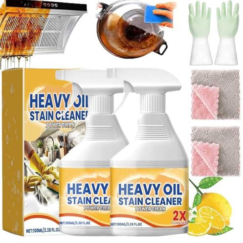 Detergente Multiuso Per La Pulizia Di Olio Pesante,Spray Per Olio Da Cucina Detergente Forte,Detergente Schiumogeno Per Nemici Dell'Olio,Detergente Per Pentole E Padelle