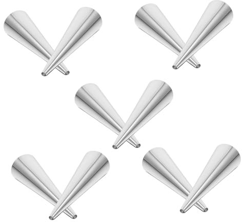 MOTHNUR 10stücke Edelstahl Backformen Kegelröhrchen Für Croissants Und Creme-gebäckformen Zum Backen Hornformen Für Kuchen