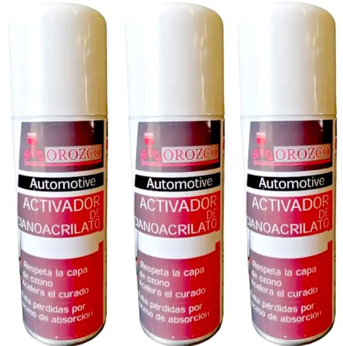 3 x Cyanocrylat-Aktivator, 200 ml.