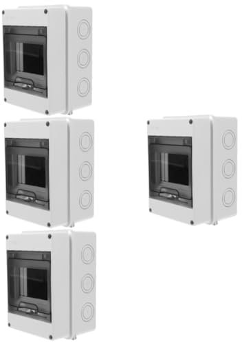 SHINEOFI Scatola Di Distribuzione Impermeabile Da 4 Pezzi Coperture Elettriche Da Parete Per Interni Custodie Resistenti Alle Intemperie Scatole Di Circuito Blocco Di Distribuzione Per