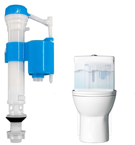 Toilet Flush System Replacement,Toilet Cistern Flush Parts,Adjustable Toilet Fill Valve,Easy to Install and Fast Fill Universal Toilet Replacement Parts
