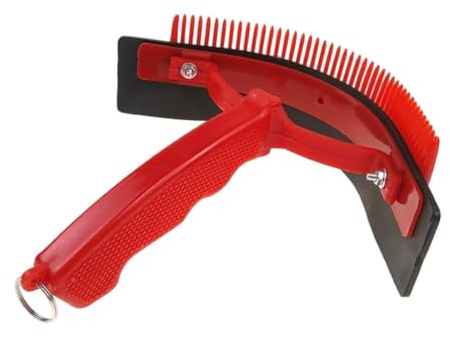Horse Comb Ergonomic Brush Squeegee Curry Comb Tool | Curved Horse Sweat Scraper for Body Hoof Scraping Washing Grooming Cleaning Barn Stable Equestrian Cats Dogs