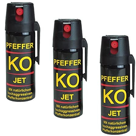 3er Set Pfefferspray 40ml Verteidigungsspray Tierabwehrspray Ballistol Jet