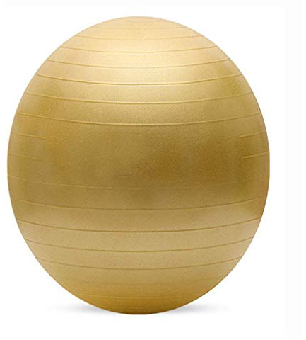 Guhui Yoga Ball Verdickung Gestrüpp explosionsgeschützte Fitness-Ball Schwangere Frauen Midwifery Ball Kinder Ball (Farbe : Gold, Size : 65cm)