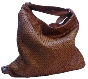 Brakumi Borsa in vera pelle morbida trasformabile in zaino