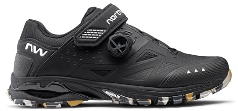 Northwave Spider Plus 3 - Zapatillas de Ciclismo MTB Hombre | Zapatos Mountain Bike Trail y All Mountain Negro 43