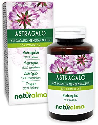 Astragalus eller Kinesisk vedel (Astragalus membraneaceus) rötter Naturalma - 150 g - 300 tabletter - Kosttillskott - Naturligt och Veganskt