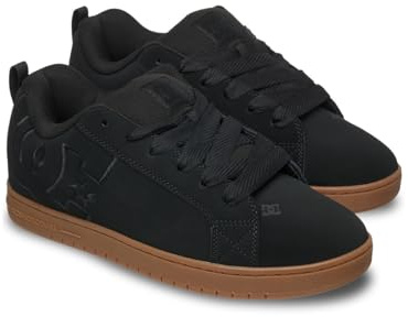 DC Shoes COURT GRAFFIK herr Sneaker, Svart gummi, 39 EU