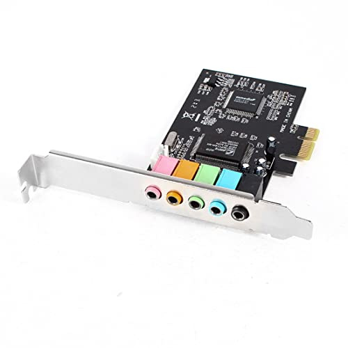 Ruilogod Efectos de audio 3D 32bit PCI Sound 5.1ch 6 canal PCI PCI-E tarjeta de sonido