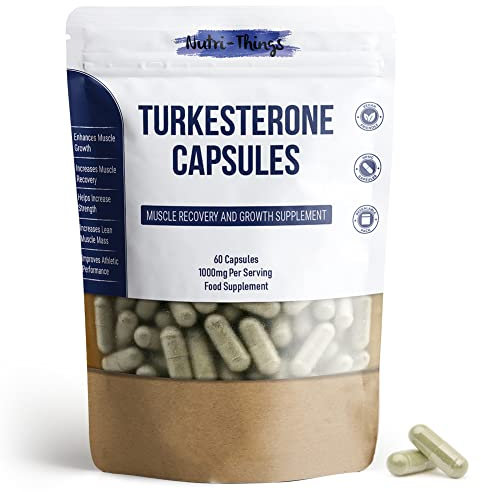 Turkesterone Capsules | Muscle Recovery and Muscle Growth Supplement | Max Strength 1000mg Per Serving | 60 Capsules