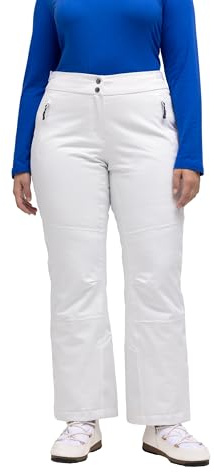 Ulla Popken Damen Skihose, Wasserdicht, Formknie, Schneefang, Klettriegel Hosen