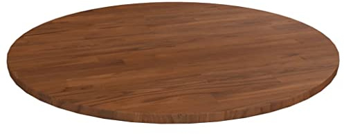 vidaXL Rund bordsskiva mörkbrun Ø70x1,5 cm behandlad massiv ek, träskiva, rund bordsskiva, träbordsskiva, träskivor, runda bordsskivor, träbordsskivor