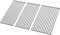WELL GRILL 60,5 x 41,5 CM Grillrost Edelstahl für Burnhard FRED Serie, Rösle Artiso G3, Taino Black & Platinum 3+1 Gasgrill 3 Brenner Grillersatzteile, 7mm Dickem, Spülmaschinenfest