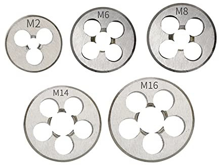 ICAMAS Legierter Stahl Harte runde Matrize Metrische Matrize Rechte Hand Matrize M2 M2.5 M3 M4 M5 M6 M7 M8 M9 M10 M12 M14 M15 M16 Matrize 1pc (Size : M12x1.0)