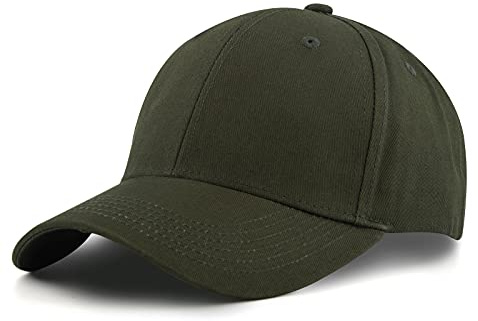 KELOYI Basecap Herren Sommer Kappe Damen Sommer S-M Baumwolle Armee Grün