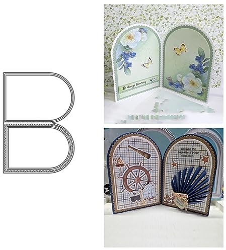 Sredwtk U Faltkarten Stanzschablonen Karten Cutting Dies Geburtstag Weihnachten Papierbasteln Schablonen für Scrapbooking, Fotoalbum, Karte, Papier Dekoration, Geschenk