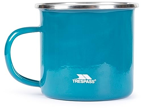 Trespass Enamel Stainless Steel Camping Travel Mug Compact 450ML Rosen
