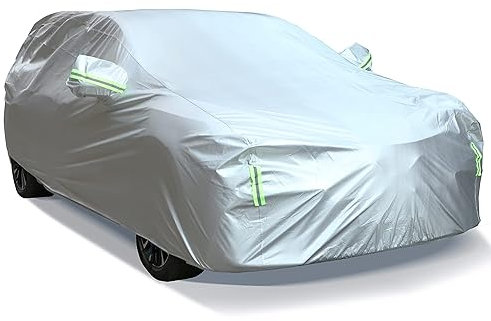 KNOBCO Auto Abdeckung für Smart #1 (2023) SUV,Oxford Stoff Autoplanen Auto Plane wasserfest Wasserdicht Autoplane Staubdicht Wetterfeste Zubehör Geeignet für SUV Länge