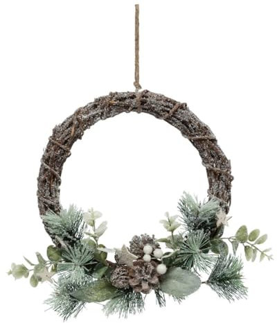 Atmosphera - Couronne Pommes de pin et Branches d.27cm