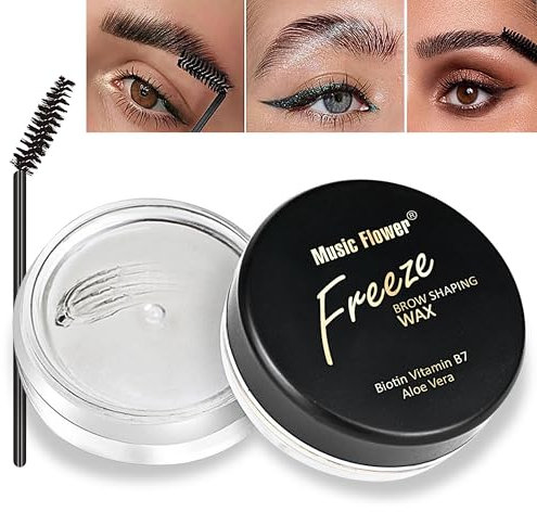Braue Wachs Gel Shaping Eyebrow Wax Shaping Soap Extra haltbares, Augenbrauengel, Transparent, definierend, fixierend, langlebiges Shaper-Gel, Styling Pomade Makeup Balm für Formende Definition