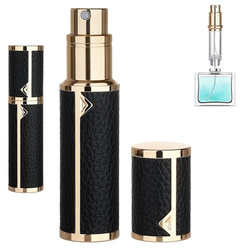 5ml Refillable Travel Perfume Atomizer Spray Bottle, Cologne Sprayer, Black
