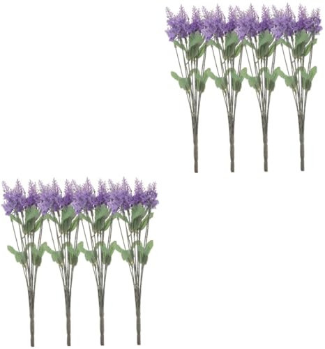 STOBAZA 8stücke Kunstlavendel Blumenarrangement Dekorative Gefälschte Pflanzen Für Zuhause Büro Und Besondere Anlässe Gestaltung Leicht Kombinierbar Und Frisch Im Aussehen