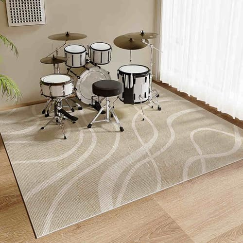 Drum Mat Rug Soundproof Rugs 120 x 80 cm Non-Slip Drum Carpet Musical Instrument Pads Professional Rectangle Electronic Jazz Drum Kit, Drum Rugs For Bass Drum Snare And Other Musical Instrument Mat