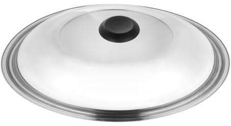 Cabilock Edelstahl Kombi-topfdeckel Mit Glasfenster Dampfaustritt Hitzebeständig Für Wokpfanne Geeignet Kochtopf Abdeckung
