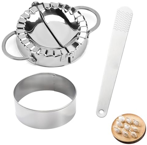 3 PCS Dumpling Maker Set, Dumpling Maker, Gyoza Maker, Ravioli Mould, Dumpling Mould Pastry Tools Ravioli Mold Gyoza Maker DIY Kitchen Accessories, Dumpling Presser Dumpling Make Mold