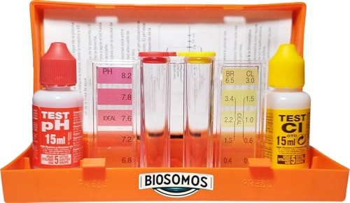 Test-Kit Analysator für pH und Chlor (Otho/Phenol) 5 Tropfen zur Messung der pH- und Chlorwerte von Wasser in Ihrem Pool, Spa oder Whirlpool (Test-Kit Analysator)