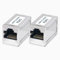 BIGtec 2 unidades LAN RJ45 acoplador adaptador Ethernet cable alargador cable de red cable de remiendo cable de metal compatible con CAT8 CAT7 CAT6a CAT5e CAT5