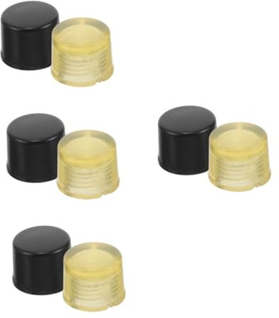 HOMSFOU 4pairs Rubber Hammer Replacement Tips Interchangeable Striking Heads for Woodworking and Tapping Hammer Use