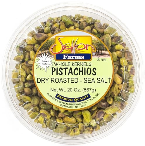 Setton Farms Shelled Pistacho Kernels, Whole Dry Roasted With Sea Salt 20 Oz. (1.25 Lbs)