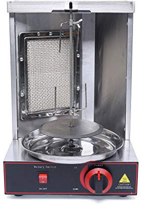 Griglia elettrica girevole a 360°, con piastra riscaldante a infrarossi, per grigliare in modo sano a casa, 30 x 29 cm, 2000 W