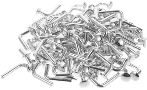 SOPOTUTU Pasador De Seguridad l De Hierro Galvanizado 5x47 Mm Para Estanterías De Palets, 100 Piezas, Clips De Bloqueo De Caída Resistentes Para Almacenamiento Industrial